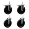 Service Caster 6 Inch Phenolic Swivel 34 Inch Threaded Stem Caster Set 2 Total Lock Brakes SCC-TSTTL20S615-PHS-34212-2-S-2 - alternate 1
